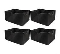 4 bolsas de cultivo transpirables hechas de material no tejido para un crecimiento saludable de las plantas y una fácil experiencia de jardinería (40 x 30 x 20)