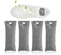 4 bolsas de desodorante para zapatos, de carbón activo, eliminan el olor y el sudor, para el olor de los pies a través del sudor, eliminan los olores