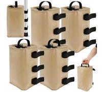 4 bolsas de peso de agua para cenador, 88 libras, pesas de patas de tienda rellenables con correas de cierre, instalación rápida, pesas portátiles para patas de toldo instantáneo, refugio solar al