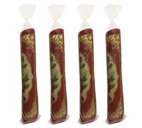 4 bolsas de plástico para almacenamiento de alfombras con 10 lazos, se adaptan a alfombras de hasta 8 x 10 pies, bolsa de plástico resistente de 4.5 mm para mudanza, embalaje, envío y almacenamiento,