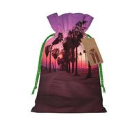 4 bolsas de regalo con cordón, diseño de nubes coloridas, color atardecer, para fiestas, caramelos, regalos de Navidad, decoración de vacaciones