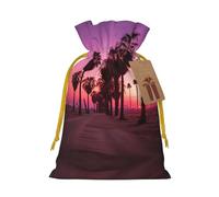 4 bolsas de regalo con cordón, diseño de nubes coloridas, color atardecer, para fiestas, caramelos, regalos de Navidad, decoración de vacaciones