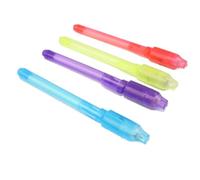 4 bolsas de regalo de fiesta para niños y niñas, bolígrafo de escritura con mensaje secreto con luces UV, recambios de bolígrafo de cruz