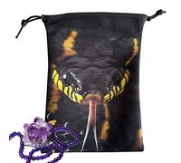 4 bolsas de terciopelo Tarot Rune | Drawstring Gift Storage Bag with Animal Pattern,Hand Gift Bags 5,12 x 7,09 '' for Tarot Cards, Dice, Crystal Stones, Marble, Jewelry, Game Pieces