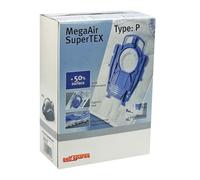 4 bolsas de vacío tipo P compatibles con Bosch Megaair Super Tex y Siemens BBZ41FP, BBZ123FP, VZ41AFP y filtro micro higiene de protección del motor -