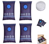 4 bolsas deshumidificadoras de silicona para el hogar, bolsa de deshumidificación desecante, paquete absorbente de humedad reutilizable 2025, bolsas desecantes de deshumidificación de silicona para el