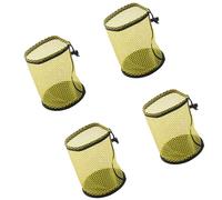 4 bolsas organizadoras de pelotas de golf transparentes reutilizables con capacidad para 50 bolas, bolsa con cordón de cierre ajustable para deportes, estuche de transporte de red reutilizable, de de