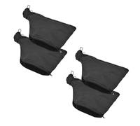 4 bolsas para aserrín, bolsas de polvo para sierras ingletadoras, bolsas de serrín negras, bolsas de sierra ingletadora con cremallera y soporte de alambre, accesorios para sierra circular de mesa