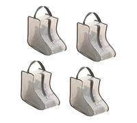 4 bolsas transparentes de almacenamiento para botas, a prueba de polvo, fundas para zapatos, protección de calzado, bolsa de almacenamiento para botas, Gris transparente, Talla única, Mass Beauty