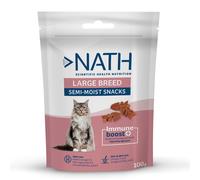 4 bolsitas x 100 g Nath Bocaditos Semihúmedos para gatos de razas grandes ¡Pack ahorro!