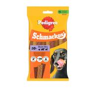 4 bolsitas x 144 g Pedigree Schmackos Tiras Carne Snacks para perros ¡Pack ahorro!