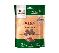 4 bolsitas x 200 g True Origins Wild Huesitos Pato y Romero para perros ¡Pack Ahorro!