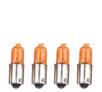 4 Bombillas Ámbar BA9S 12V 21W para Moto | Ámbar intenso, base BA9S, 12V 21W, instalación para fácil, pack 4 unidades para intermitentes