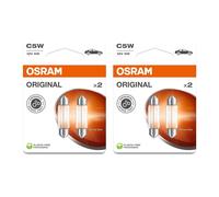 2 Luces De Matrícula C5W 12V 5W SV8.5-8 OSRAM Compatibles Con Coche