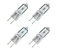 4 bombillas halógenas de 50 W y 12 V, luz blanca cálida de 3000 K, regulables, cápsula G635 para halógenas