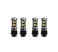 4 Bombillas LED de Doble Color T25 3157 P27-7W 5630 20SMD Canbus Freno de Coche Lámpara de Marcha Atrás Señal de ámbar B
