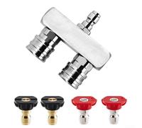 4 boquillas de lavadora a presión con doble funcionalidad, opciones de alta y baja presión para una limpieza eficaz, diseño de conexión rápida de 14 pulgadas (2)