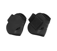 4 Botas para tendones de Caballo, Botas Protectoras Ligeras y Ajustables para Las Patas del Caballo con Carcasa de PU y Forro Amortiguador para Saltos y Entrenamiento (Un par de Patas traseras