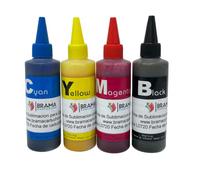 4 Botes DE 100ML DE Tinta DE SUBLIMACION. Compatible con IMPRESORAS EPSON DE 4 Colores BRAMACARTUCHOS