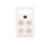 4 botones de coco - 13 mm