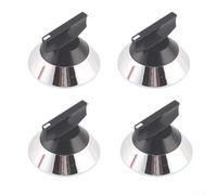 4 botones de control de plástico de alta calidad para cocina eléctrica | Ajuste perfecto para WP330190, AP6008016, 328135, fácil montaje sin herramientas