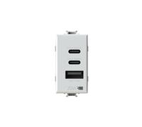 4 BOX Toma USB CCA PD 20 W compatible con Bticino Matix 4BUSB20WCCA.AM