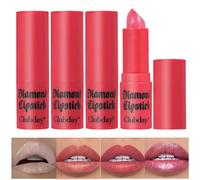 4 brillos de labios con purpurina, resistentes al agua, de larga duración, mate, brillo de labios para mujeres