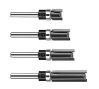 4 brocas de corte empotrado con enrutadores de rodamientos, fresas para carpintería, herramienta de fresado de extremo de madera, cortador de fabricación de muebles de carpintería