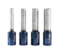 4 brocas de diamante seco para amoladoras angulares M10, juego de perforadoras de aleación de alta dureza con cera de refrigeración, no necesita agua para azulejos, vidrio, cerámica