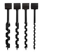 4 brocas manuales para madera, llave de taladro manual de engranaje Bushcraft, llave de ojo de taladro manual de alta dureza, herramienta de colonos de supervivencia para carpintería en el desierto