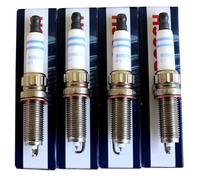 4 bujías Bosch WR 7 DC+ para Alfa Romeo Audi BMW Fiat Ford Kia MB VW