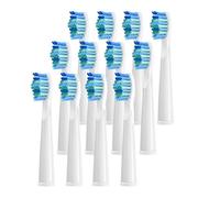 4 cabezales de cepillo de dientes eléctrico compatibles con Fairywill D7/D8/FW507/FW508/FW551/917/959/SG-E9(12pcs White)