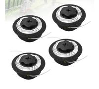 4 cabezales de corte Autocut C6-2 para desbrozadora Stihl, cabezal de hilo con punta automática, cabezal de cortacésped, bobina de hilo para recortadora Stihl FS38, FS40, FS45, FS46, FS50, FSE60