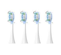 4 Cabezales De Repuesto For Cepillo De Dientes Eléctrico Oscilante Pro, Compatibles Con Xiaomi, Compatibles Con Mijia, MES610 MES609, Cerdas Suaves(WHITE)