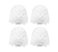 4 cabezales de repuesto para escobilla de inodoro, accesorios de baño, cabezales de cepillo de boca con rosca, cabezales de cepillo de limpieza de cerdas, herramientas de limpieza de baño, cabezales