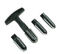 4 cabezas tabaco pipa escariador kit carbón removedor herramienta set fumar pipa raspador con caja de regalo