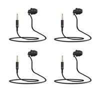 4 cables cortos de extensión unilateral para auriculares, auriculares internos de silicona con conector de 3,5 mm para teléfono.