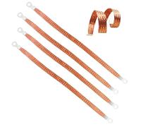 4 Cables de Masa 30cm y Banda de Puesta a Tierra: Cable de Masa Auto para Motor, Adecuado para Motores de Alto Rendimiento, Banda de Masa
