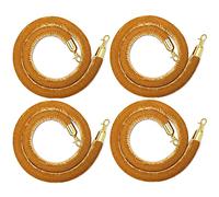 4 cables de soporte grises con clips coloridos, control de cola para eventos, cuerda de seguridad para suelos, solución eficaz de gestión de colas