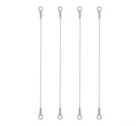 4 cables de sujeción de puerta de armario de acero inoxidable 304 con revestimiento de nailon, limitador de bisagra de tope de cuerda ajustable para evitar que las puertas se abran demasiado lejos y