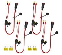4 cables GC008 X-Connect para cargador de batería NOCO | Terminal de ojal XL M10 (1 cm), conector de batería NOCO, cable de carga de goteo para baterías inteligentes