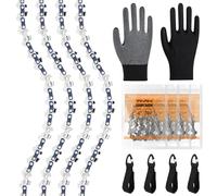 4 cadenas de corte GTA 26 4 pulgadas Mini motosierra cadenas compatibles con Stihl 36700000028, 1/4 pulgadas LP 1,1 mm 28 eslabones de transmisión