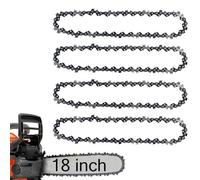 4 cadenas de motosierra de 18 pulgadas, paso de 1 cm, 62 eslabones de transmisión, calibre de 0.127 cm, cadenas de motosierra S62 para Husqvarna Craftsman Echo, hoja de motosierra para Ego Poulan