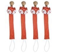 4 cadenas para chupete, cinta para chupete, clip para chupete, forma de animal, soporte para chupete, mordedor, paño para tragar