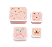 4 Cajas de almuerzo y merienda Butterflies