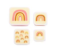4 Cajas de almuerzo y merienda Rainbows