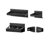 4 cajas de herramientas, bandeja para toallas de papel, 4 cajas de herramientas de goma de metal adecuadas para almacenamiento, por lo que es bueno para espacios de trabajo dinámicos, diseñado para un