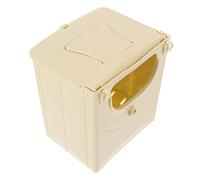 4 cajas nido de plástico para pájaros pequeños, 13,5 x 10 x 12 cm, cajas de cría seguras para periquitos, cacatúas, tortolitos y pinzones