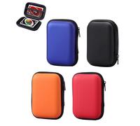 4 cajas para tarjetas UNO, robusto e impermeable, para hombres y mujeres, funda para tarjetas UNO, tarot y Skip-BO (negro, azul, rojo y naranja)