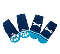 4 calcetines para perro, protector antideslizante para patas de mascotas, bonitos calcetines de gato y cachorros, calcetines suaves y cómodos para mascotas para interiores y exteriores, perros